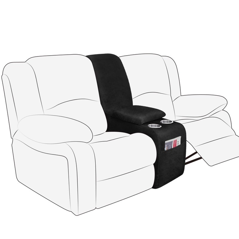 molasofa Leather Like Additional Recliner Console Cover for Reclining Loveseat