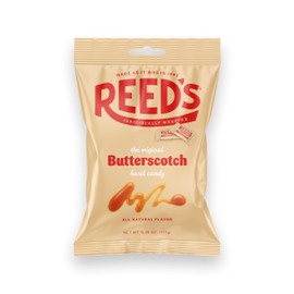 Reed’s Individually Wrapped Butterscotch Hard Candy | Traditional Butterscotch | Creamy and Buttery Old-Fashioned Butterscotch Hard Candy Brought To You By Iconic Candy | 6.25oz Peg Bag (1)