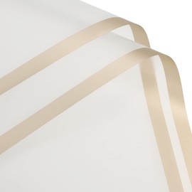 sourcing map 20 Pcs Gold Edge Flower Wrapping Paper Misty Grey 22.8x22.8 Inch Waterproof for Florist Bouquet Supplies, DIY Crafts, Gift/Gift Box Packaging