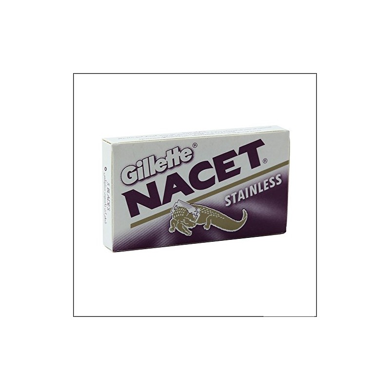 25 NACET STAINLESS Double Edge Razor Blades