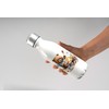 MAXIKIWI - Einwandige Wasserflasche mit Schraubverschluss, nicht isoliert, leichtes Aluminium,