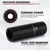 CASOMAN 36-Piece 1/2” Drive Metric Deep and Shallow Impact Socket