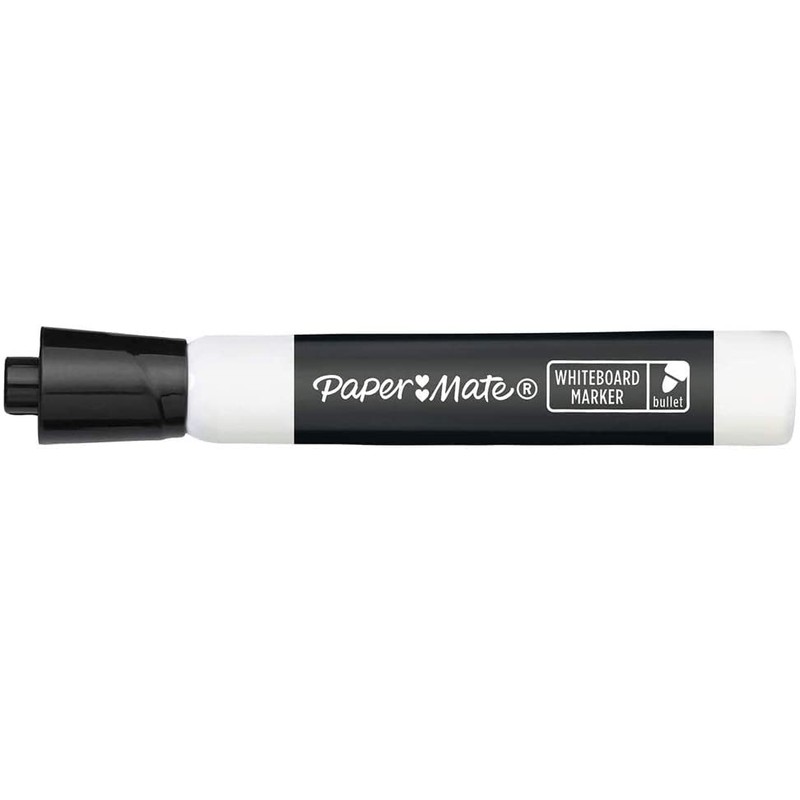 12 x Paper Mate Dry Wipe Marker Pens | Bold,
