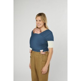 Ergobaby Baby Sling for Newborns from Birth to 11.3 kg, Aura Knit Sling Made from Sustainably Sourced Fabrics, Elastic and Breathable, Unisex Sling Wrap, Twilight Navy