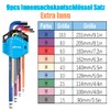 Awang Hex Key Set 9PCS Metric Hex Keys Cr-V, Long