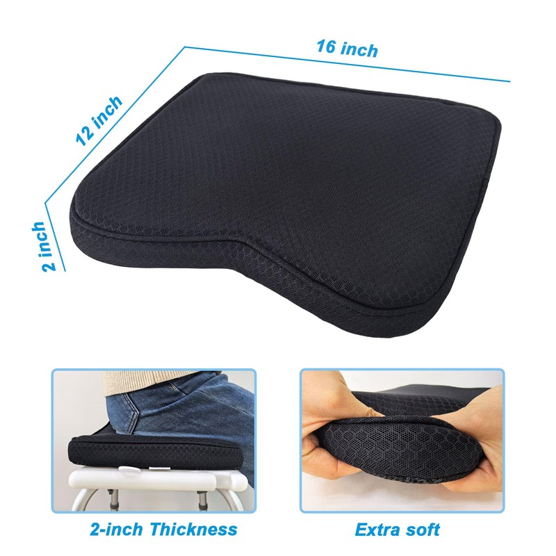 Esme L&H Shower Seat Cushion, Sauna Cushion for Transfer Benches