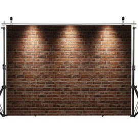 DHXXSC 7X5FT Vintage Red Brick Wall Photo Backdrop Festival Decoration for Photoshoot Newborn Baby Adults Portrait Photography Background for Photography Wallpaper Photo Studio Props DH-274