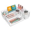 15 PCS Clear Plastic Drawer Organizers and Dividers, 4 Sizes