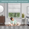 Changshade No Drill Roman Shades for Windows,Cordless Roman Blinds No
