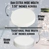 JARMING COLLECTIONS Mason Jars - 16 oz Glass Extra Wide