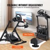 R&D Hardware Foldable Racing Steering Wheel Stand, Height Adjustable Universal