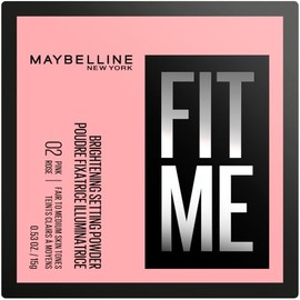 Maybelline Setting Powder Fit Me Loose Powder 16H Wear, 01 Brightening Pink | Controls Shine 16H, Blurred Pigments, Never Dull, Perfected Finish, For All Skin Tones, 16H Wear