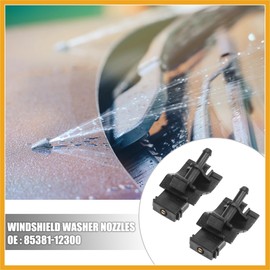 Partuto 4pcs Front Windshield Washer Nozzles for Toyota RAV4 85381-12300 Replacement