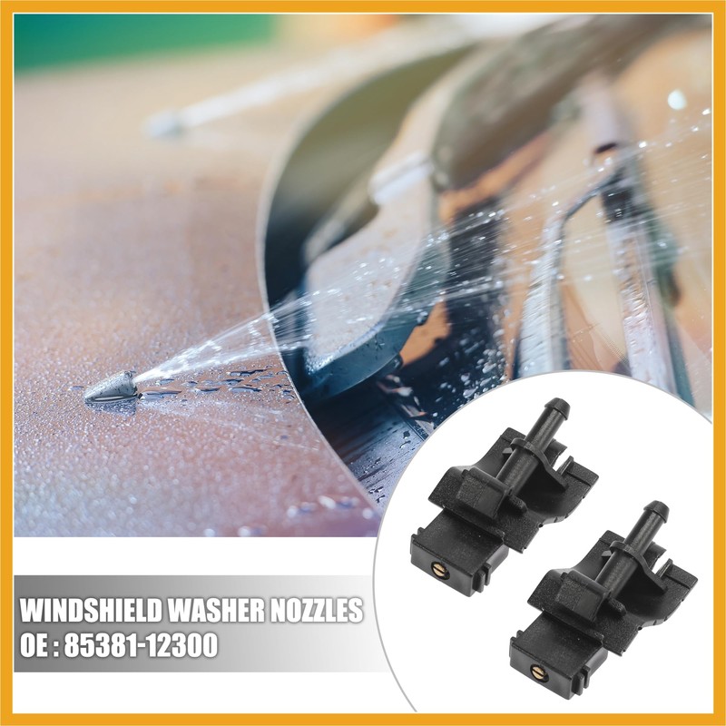 Partuto 4pcs Front Windshield Washer Nozzles for Toyota RAV4 85381-12300
