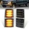 MOVOTOR LED Side Marker Lights with Amber Sequential Turn Signal