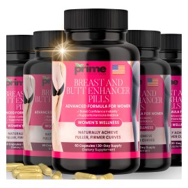 Suplemento Natural Para Aumento Pecho Y Glúteos 60 Cápsulas