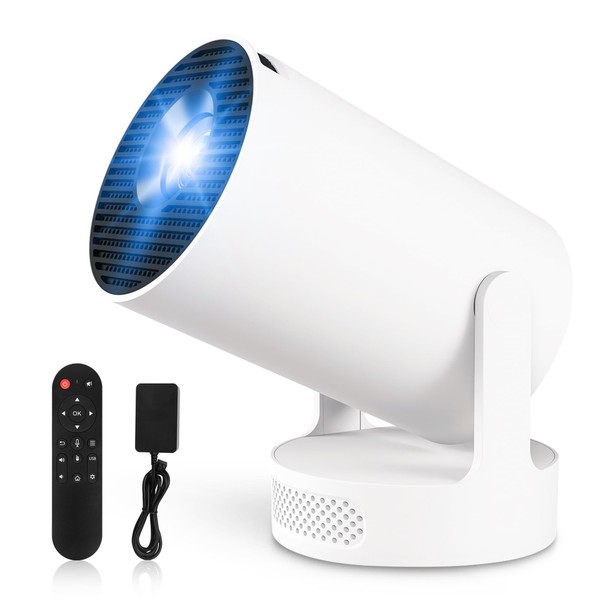 Mini Projector 4K Portable Video Projector WiFi 6 Android 11