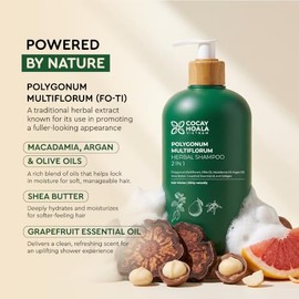 El Toque De Vietnam  Cocay Hoala Polygonum Multiflorum Champú Herbal 2 En 1  Fortalece Las Raíces Débiles, Reduce La Caída Del Cabello, Revitaliza El 