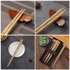 HuaLan Japanese Natural Wood Chopsticks Set, Reusable Classic Style Chopsticks