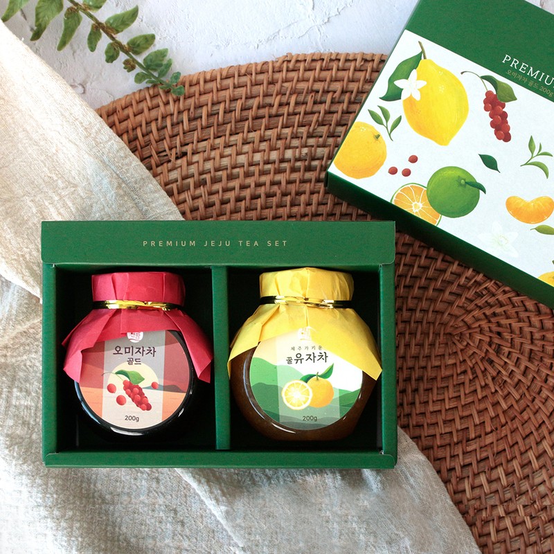 orange tree New premium Jeju tea gift set of 2