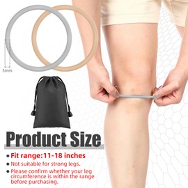 Foilswirl 4 Pcs Silicone Patella Tendon Support Strap Patella Band Knee Band for Knee Pain Knee Strap Brace Support for Volleyball Basketball Running Soccer Hiking (Gray and Nude Color)