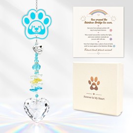 Dog Memorial Gifts for Loss of Dog Pet Sympathy, Pet Memorial Suncatcher