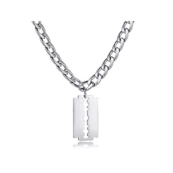 Hisatan Hip Hop Jewelry Punk Rock Biker Stainless Steel Razor