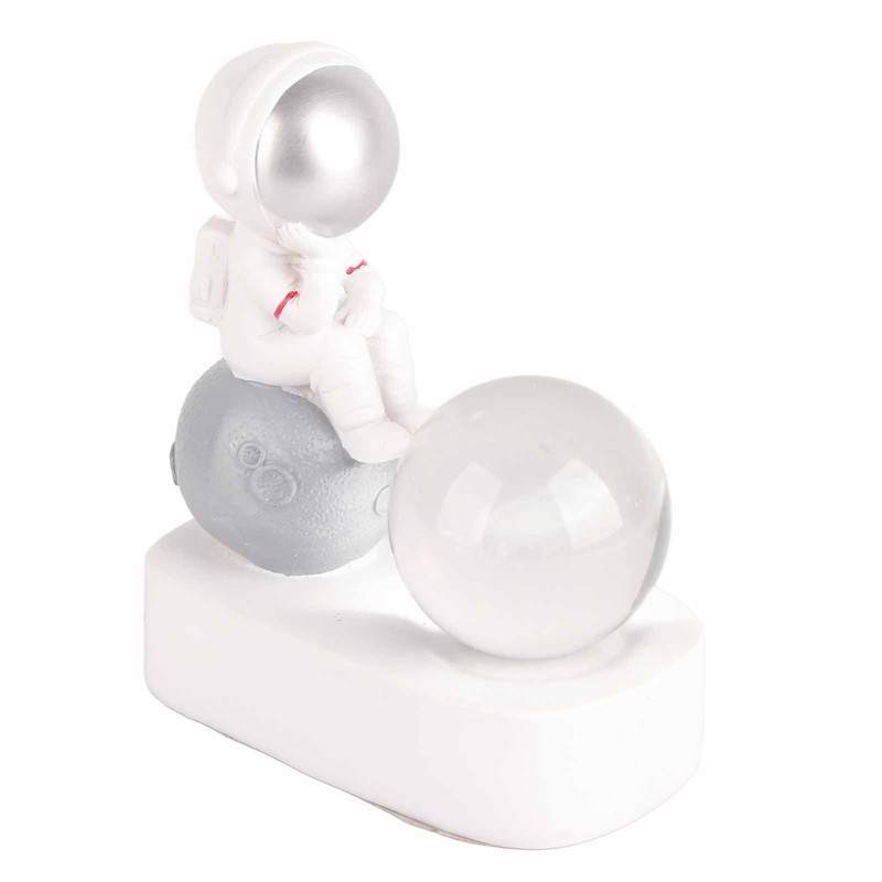 Resin Astronaut Crystal Ball Night Light Galaxy 3D Inner Carving