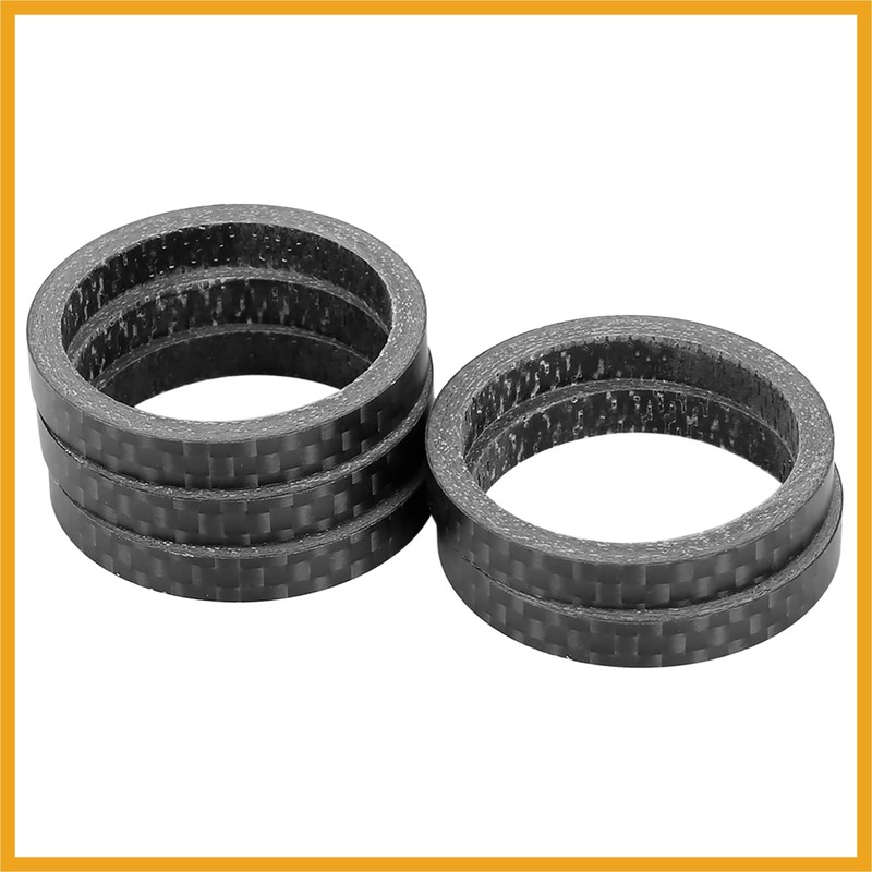 Partuto 5pcs Headset Spacer Matte Black Fit 1 1/8 Inch