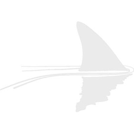 hBARSCI Shark in The Water Vinyl Decal - 5 Inches - for Cars, Trucks, Windows, Laptops, Tablets - Outdoor-Grade 2.5mil Thick Vinyl - White