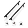 Ravinte 4 Pack 8-13/16 Inch Cabinet Handles Matte Black Stainless