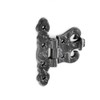 Antique effect black 4" fancy door hinge (1 Pair)
