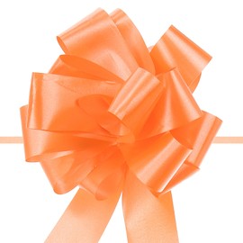 MECCANIXITY 20pcs 5 Inch Large Pull Bow Big Gift Wrapping Bows Ribbon Light Yellow for Wedding Car Baskets Presents Christmas Bow