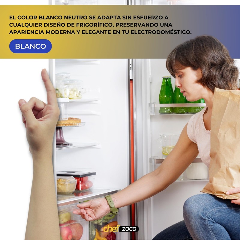 CHEFZOCO Fridge Door Handle Universal Fridge Handle + 2 Protective