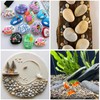 STARVAST 18PCS White Painting Rocks, 3-4 Inches River Rocks for