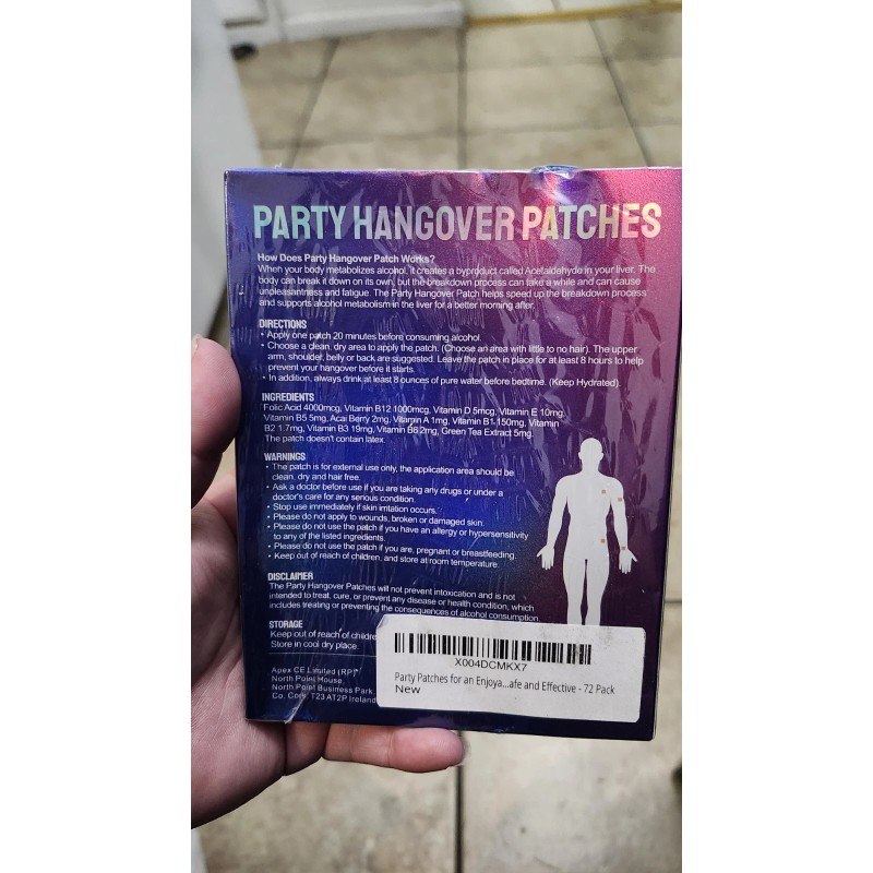 Devemy Hangover Recovery Patches – 72 Count