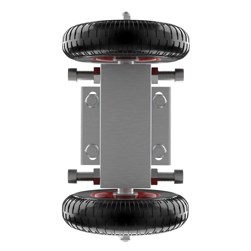 Blütezeit 6-inch Rolling Gate Rubber Wheel Carrier for Sliding Metal