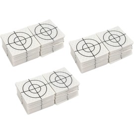 300Pcs Prism Measurement Reflector Sheet, Reflective Tape Survey Targets, Total Station Tunnel Survey(300pcs 40X40mm, White)