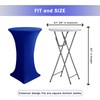 HolidayIdeas Cocktail Table Covers, 2 Pack - Fitted Stretch Spandex