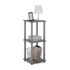 Furinno Simplistic Set of 2 End Table, French Oak Grey/Grey