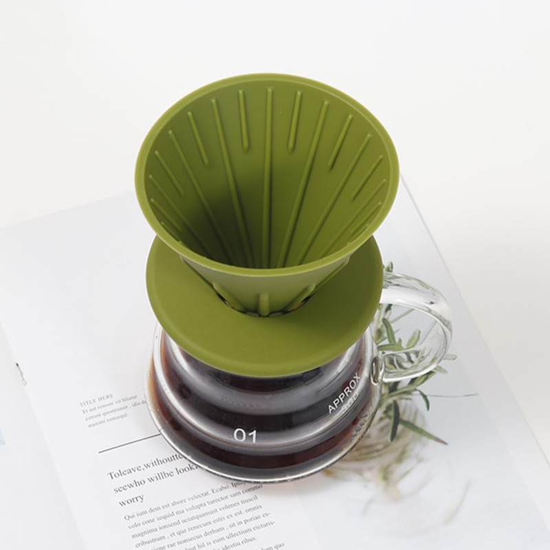 2Pcs Coffee Drippers, Collapsible Pour Over Coffee Makers Portable Cone