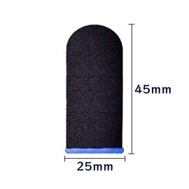 指サックゲーム用 指カバー 操作性アップ 滑り止め スマホ指サック 超高感度 指紋防止 静電防止 手汗対策 縫い目ゼロ 柔らかい 通気性 伸縮性 洗濯可能 ブラック 10個セット