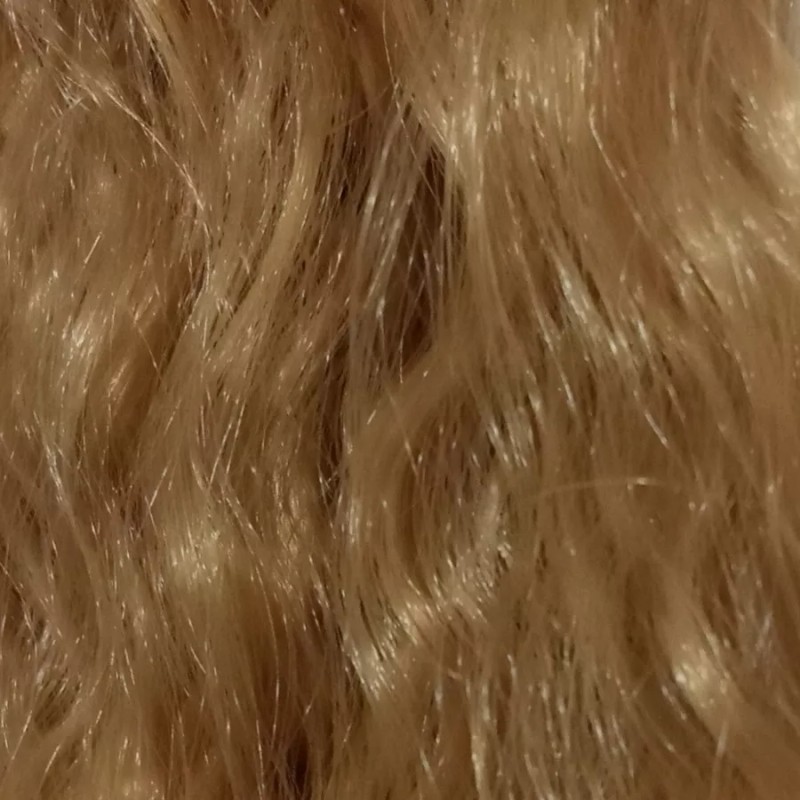 TASSYME ACCESORIOS Coleta Extra Larga Dorada Rizada Mujer Moderna Bonita