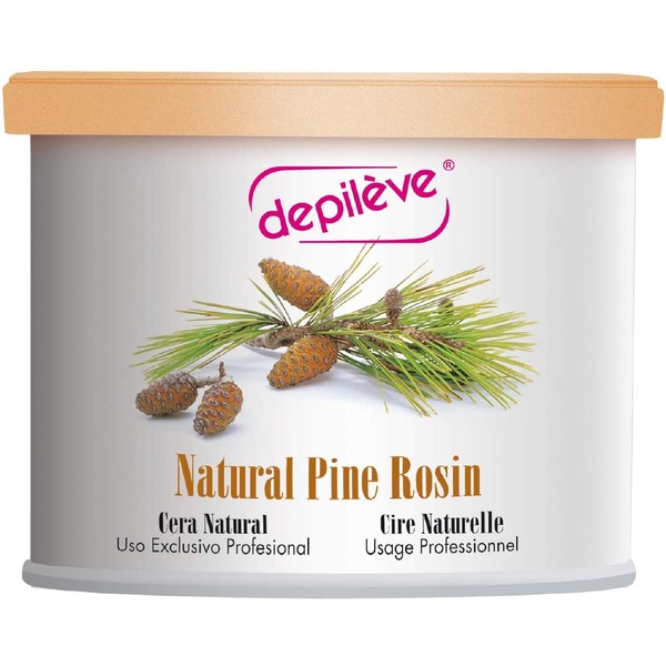 Depileve Strip Wax for Hair Removal -Pine Rosin Wax 14 oz -The"Original" All-Purpose Pine Rosin Depilatory Wax -Fine Hair Wax -Full Body Wax