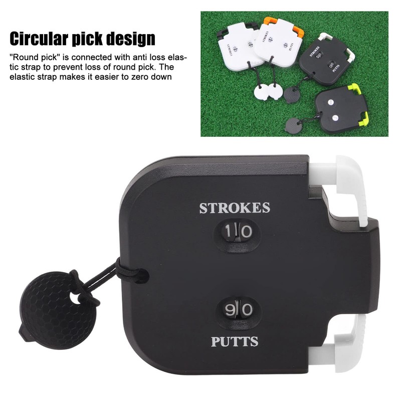 Golf Score Counter, 2 Digit Golf Strike Counter with Auxiliary