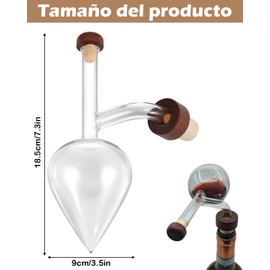 Decantador De Vino, Decantador, Adecuado Para Catas Familiares o Restaurantes, Es Una Herramienta Necesaria Para Cualquier Amante Del Vino