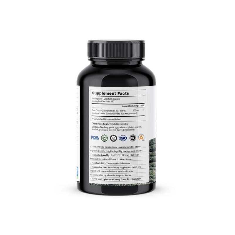 Earthville 2 Earthville Cissus Pills 50x Concentrated 180 Capsules Cissus