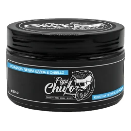 Pomada Negra Barba Cabello 150gr Papi Chulo Cítrica