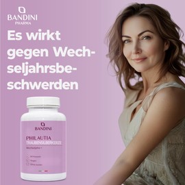 Bandini® Traubensilberkerze, Rotklee und Salbei – 60 Kapseln – Natürlicher Komplex mit 200mg Red Clover, 100mg Salbei und 80mg Cimicifuga Actaea Racemosa – Unterstützt das Gleichgewicht - Black Cohosh