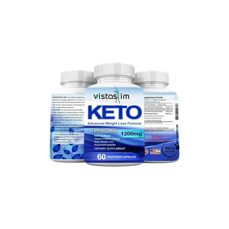 Pastillas Keto 1200mg (60 Cápsulas)perdida Peso Hechas E.u.